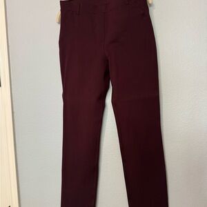 Quince Men's Dress Pants in Burgundy